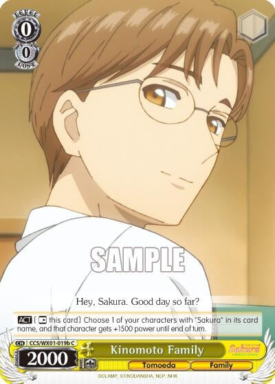 Kinomoto Family (B) (1019) [CCS/WX01] - Weiss Schwarz Single