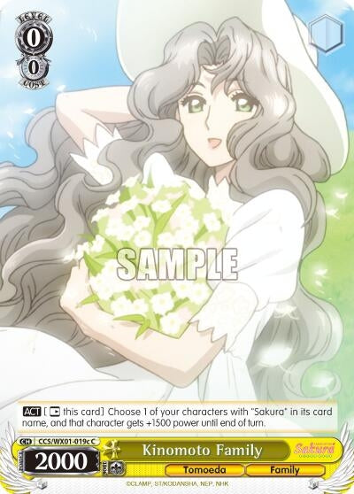 Kinomoto Family (C) (1019) [CCS/WX01] - Weiss Schwarz Single