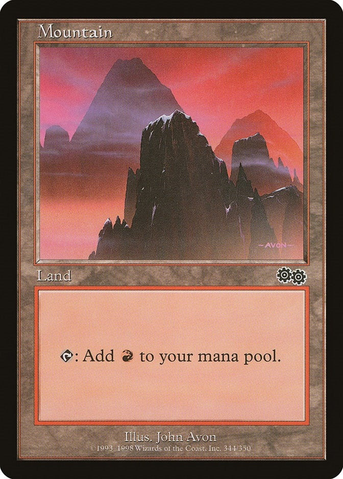 Mountain (344) (344) [USG] - MTG Single