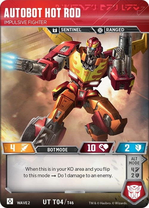 Autobot Hot Rod - Impulsive Fighter (4) [TRW2] - Transformers TCG Single