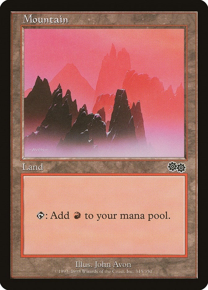 Mountain (345) (345) [USG] - MTG Single