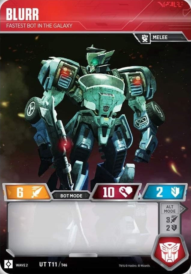 Blurr - Fastest Bot in the Galaxy (11) [TRW2] - Transformers TCG Single