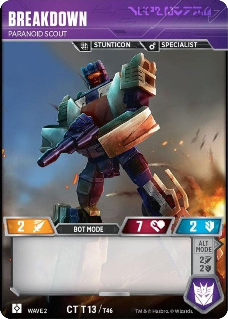 Breakdown - Paranoid Scout (13) [TRW2] - Transformers TCG Single