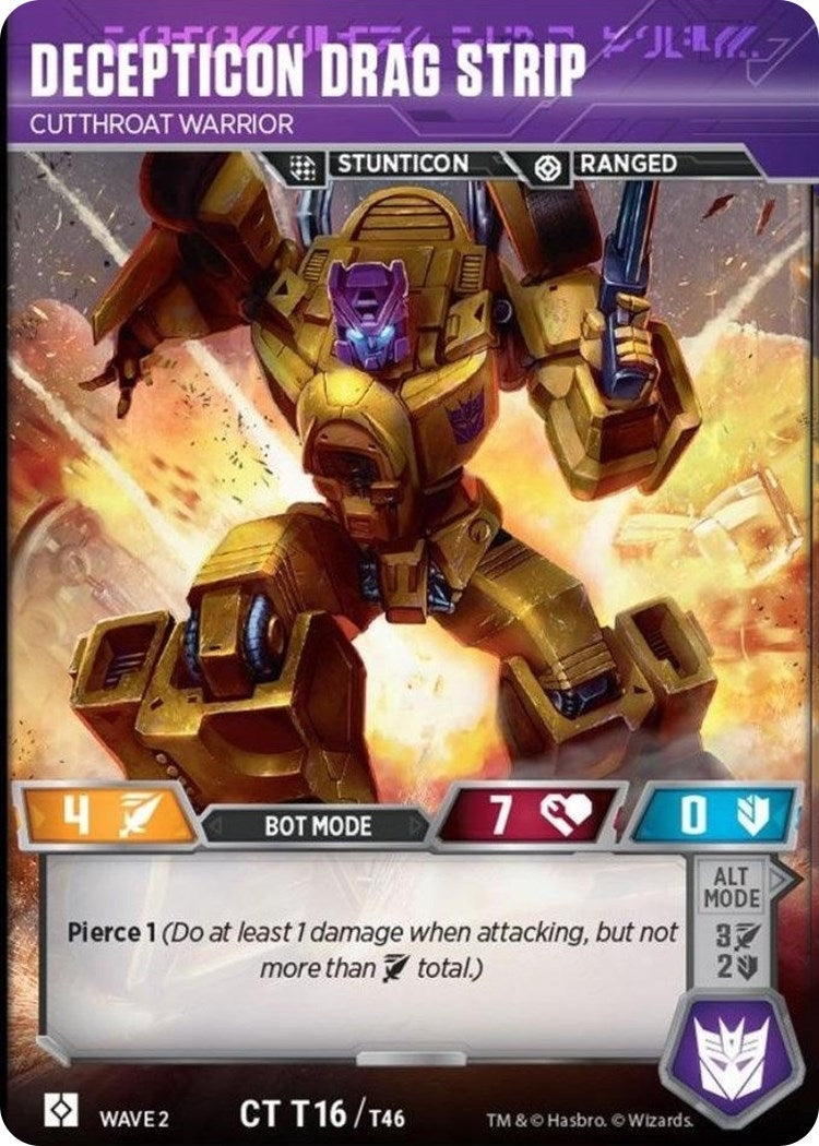 Decepticon Drag Strip - Cutthroat Warrior (16) [TRW2] - Transformers TCG Single