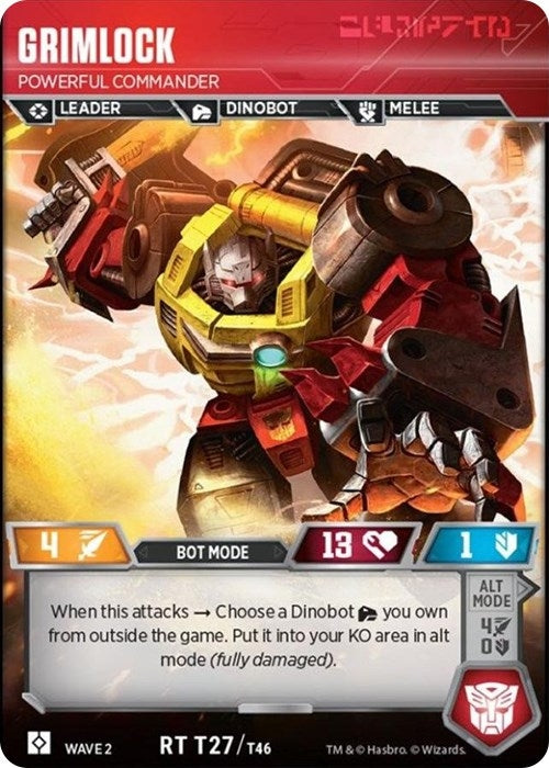 Grimlock - Powerful Commander (27) [TRW2] - Transformers TCG Single