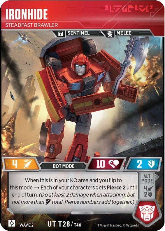 Ironhide - Steadfast Brawler (28) [TRW2] - Transformers TCG Single