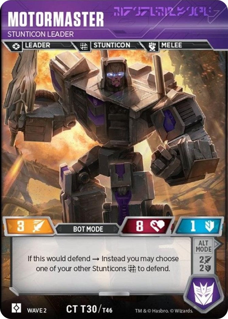 Motormaster - Stunticon Leader (30) [TRW2] - Transformers TCG Single