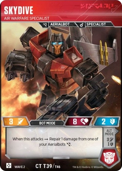 Skydive - Air Warfare Specialist (39) [TRW2] - Transformers TCG Single