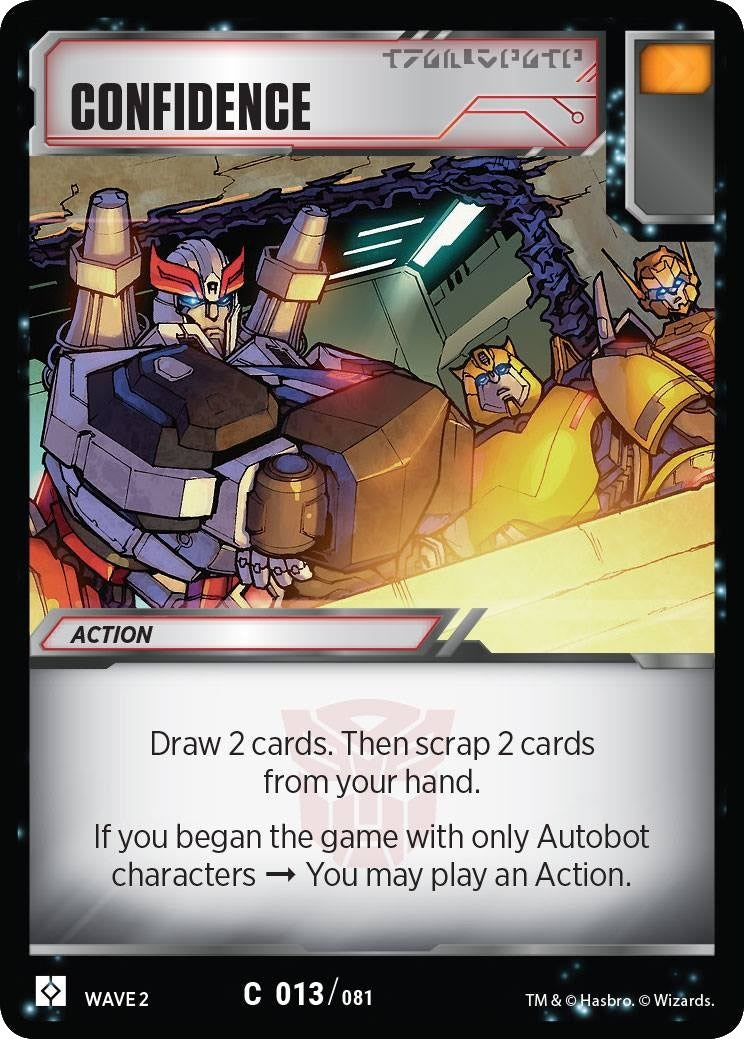Confidence (13) [TRW2] - Transformers TCG Single