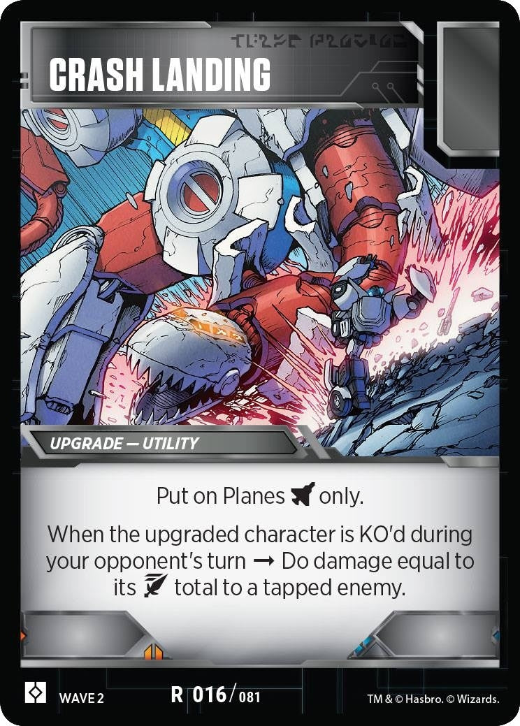 Crash Landing (16) [TRW2] - Transformers TCG Single