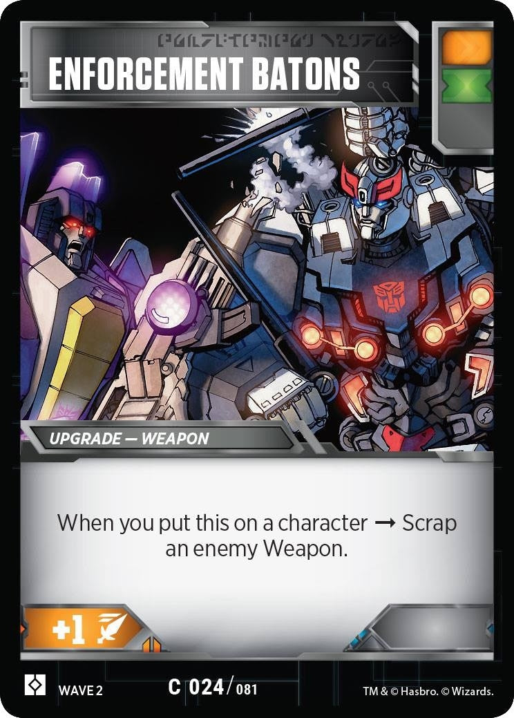 Enforcement Batons (24) [TRW2] - Transformers TCG Single