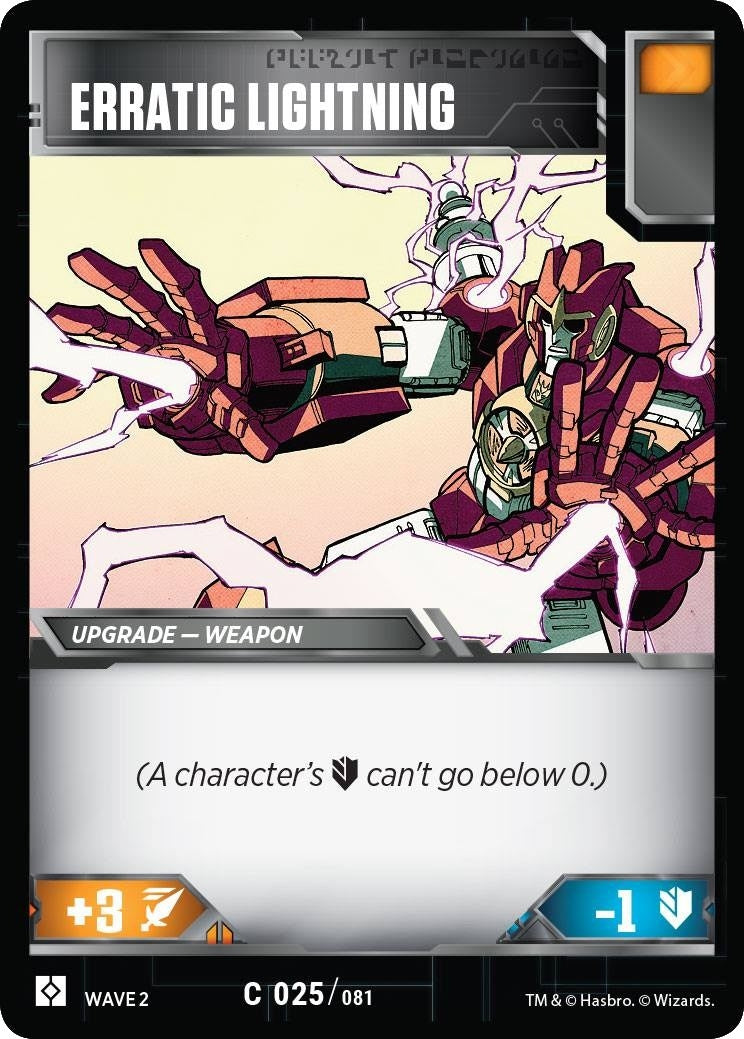 Erratic Lightning (25) [TRW2] - Transformers TCG Single