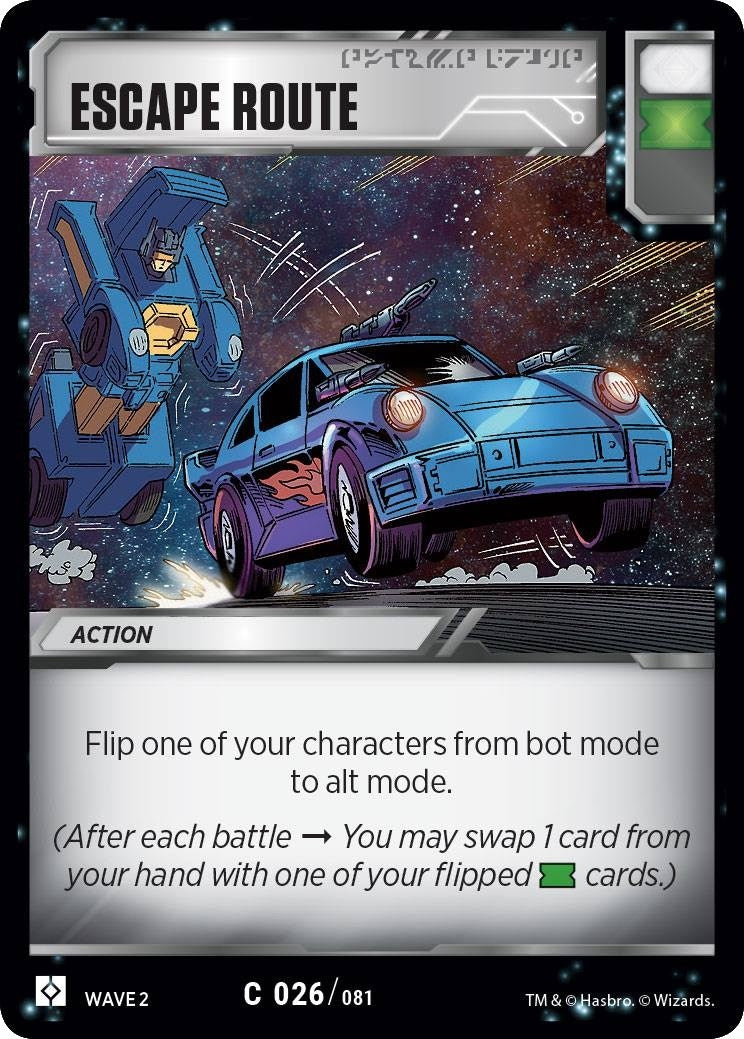 Escape Route (26) [TRW2] - Transformers TCG Single