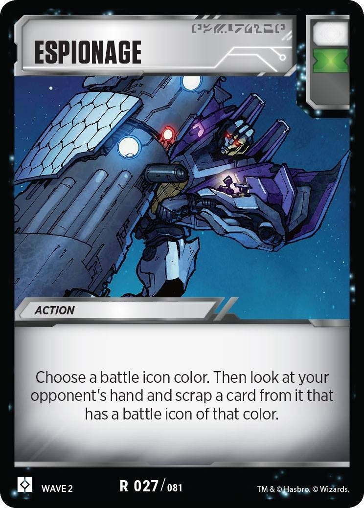 Espionage (27) [TRW2] - Transformers TCG Single
