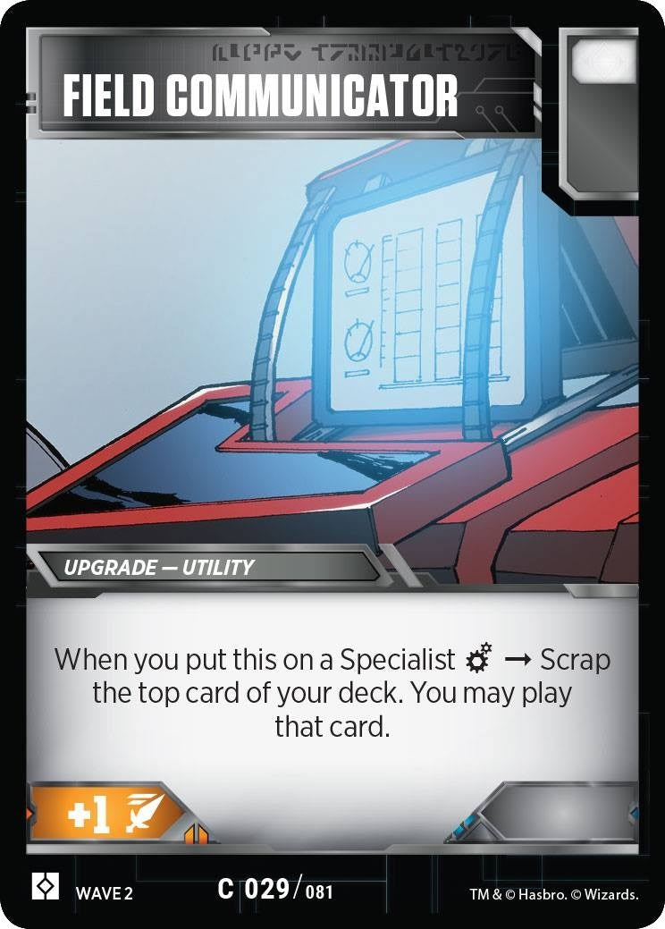 Field Communicator (29) [TRW2] - Transformers TCG Single