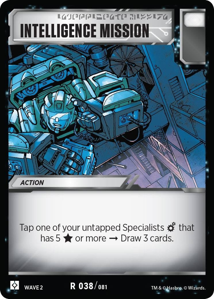 Intelligence Mission (38) [TRW2] - Transformers TCG Single