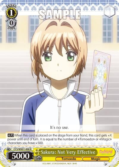 Sakura: Not Very Effective (1008) [CCS/WX01] - Weiss Schwarz Single