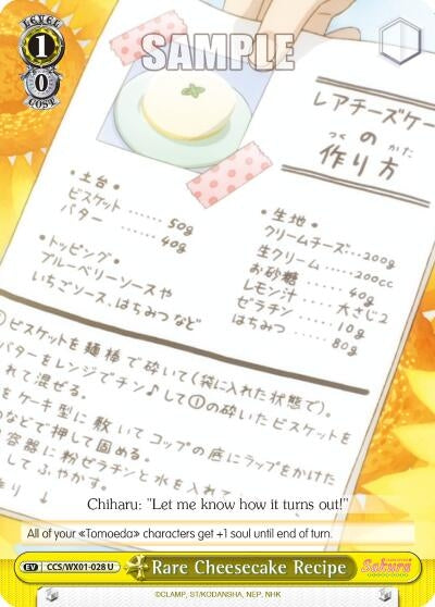 Rare Cheesecake Recipe (1028) [CCS/WX01] - Weiss Schwarz Single
