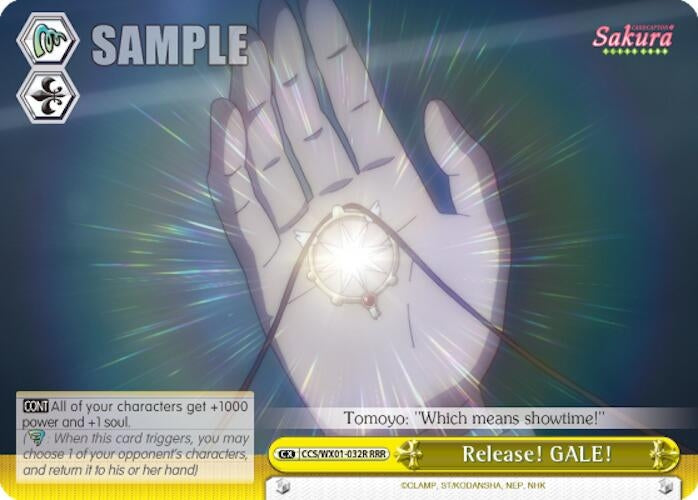 Release! GALE! (RRR) (1032) [CCS/WX01] - Weiss Schwarz Single