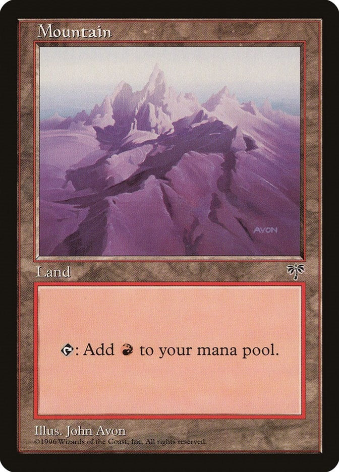 Mountain (Purple) (303) [MIR] - MTG Single
