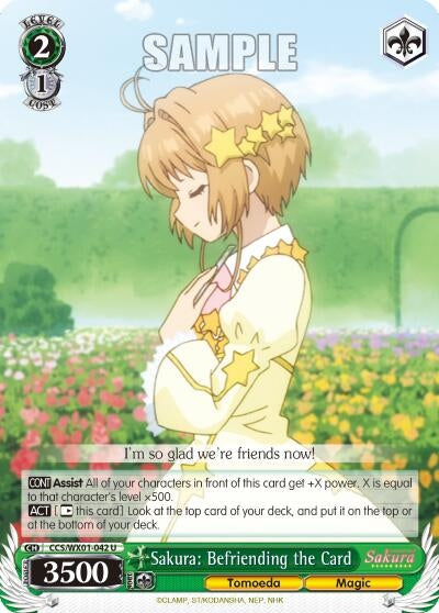 Sakura: Befriending the Card (1042) [CCS/WX01] - Weiss Schwarz Single