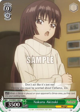 Nakuru Akizuki (1046) [CCS/WX01] - Weiss Schwarz Single