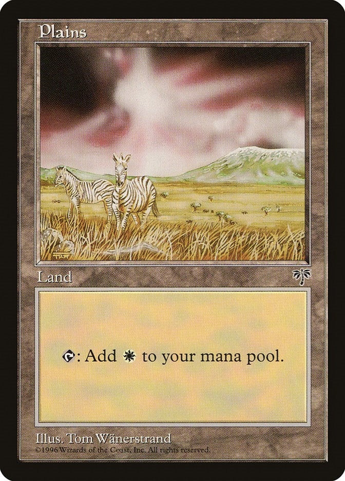 Plains (Zebra) (308) [MIR] - MTG Single
