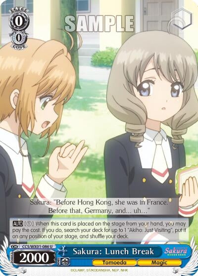 Sakura: Lunch Break (1086) [CCS/WX01] - Weiss Schwarz Single