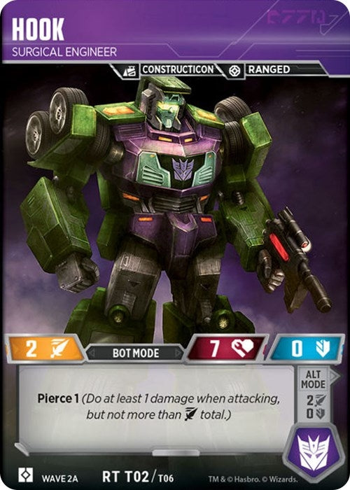 Hook - Surgical Engineer (Wave 2A - Devastator) (2) [TRW2] - Transformers TCG Single