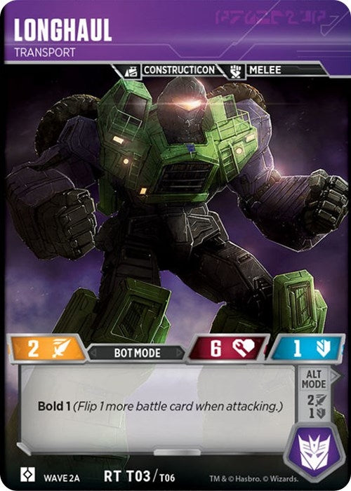 Longhaul - Transport (Wave 2A - Devastator) (3) [TRW2] - Transformers TCG Single