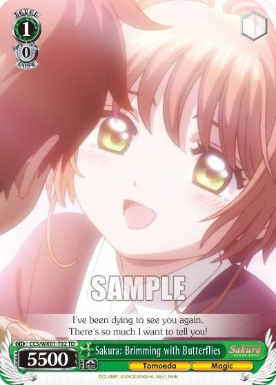 Sakura: Brimming with Butterflies (102) [CCS/WX01] - Weiss Schwarz Single