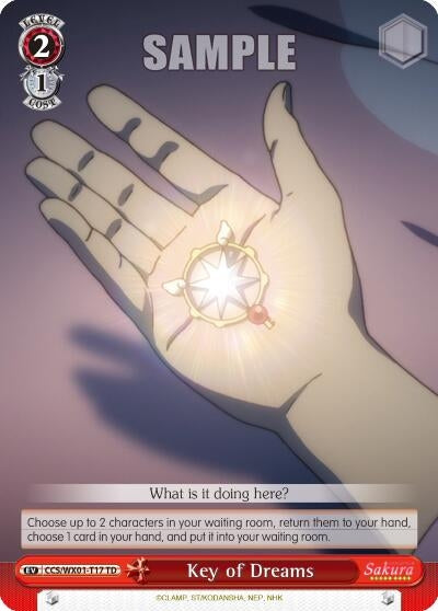 Key of Dreams (117) [CCS/WX01] - Weiss Schwarz Single