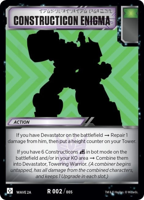 Constructicon Enigma (Wave 2A - Devastator) (2) [TRW2] - Transformers TCG Single