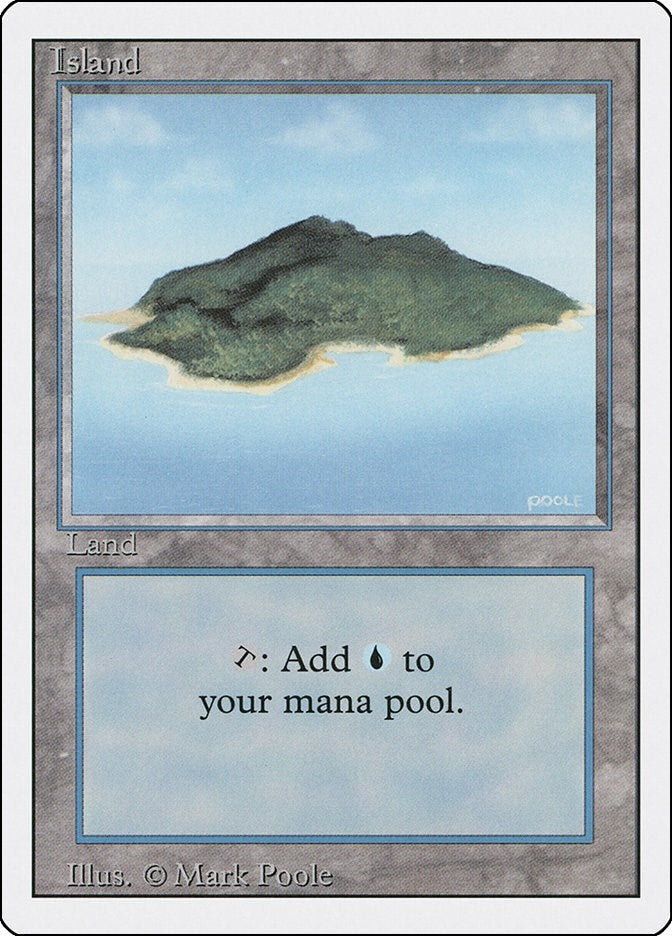 Island (B) (288) [3ED] - MTG Single