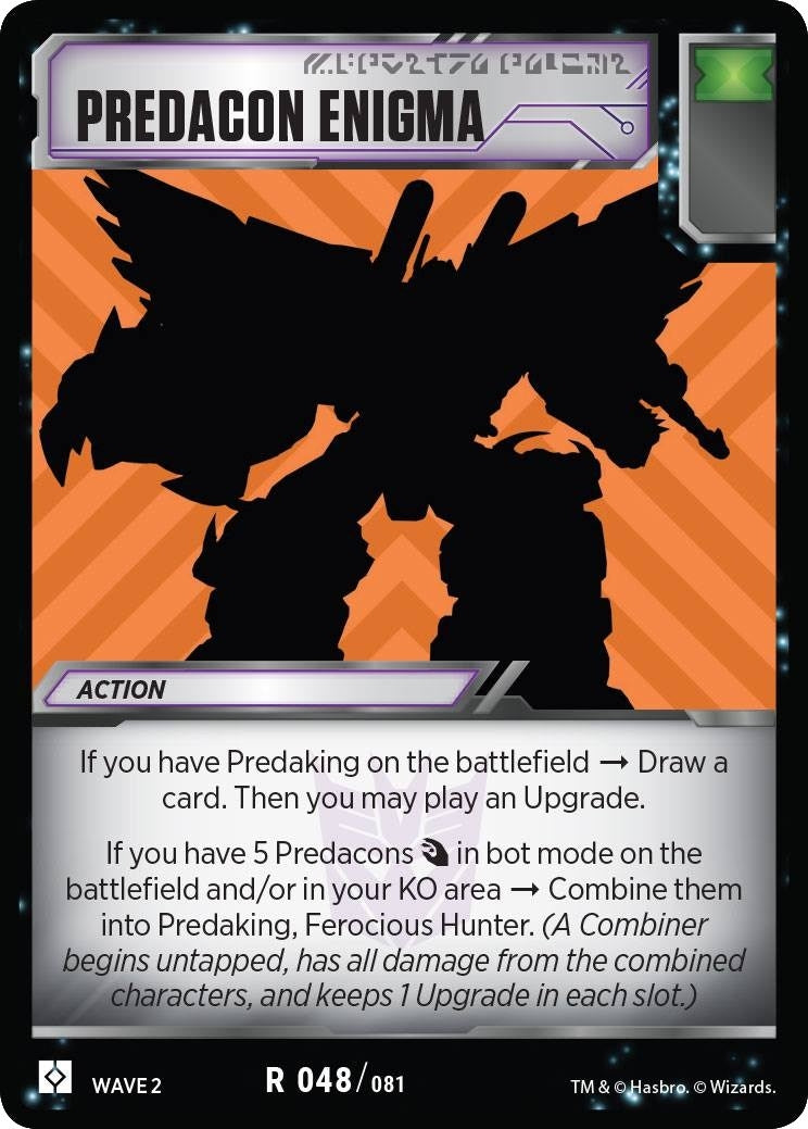 Predacon Enigma (48) [TRW2] - Transformers TCG Single