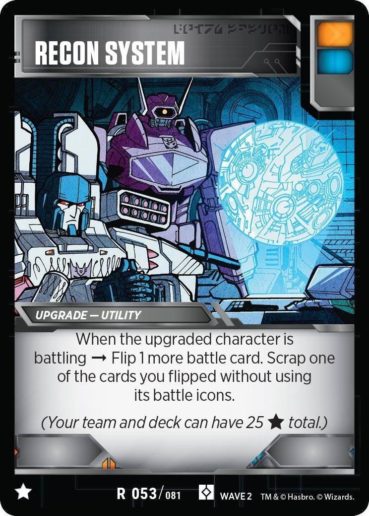 Recon System (53) [TRW2] - Transformers TCG Single