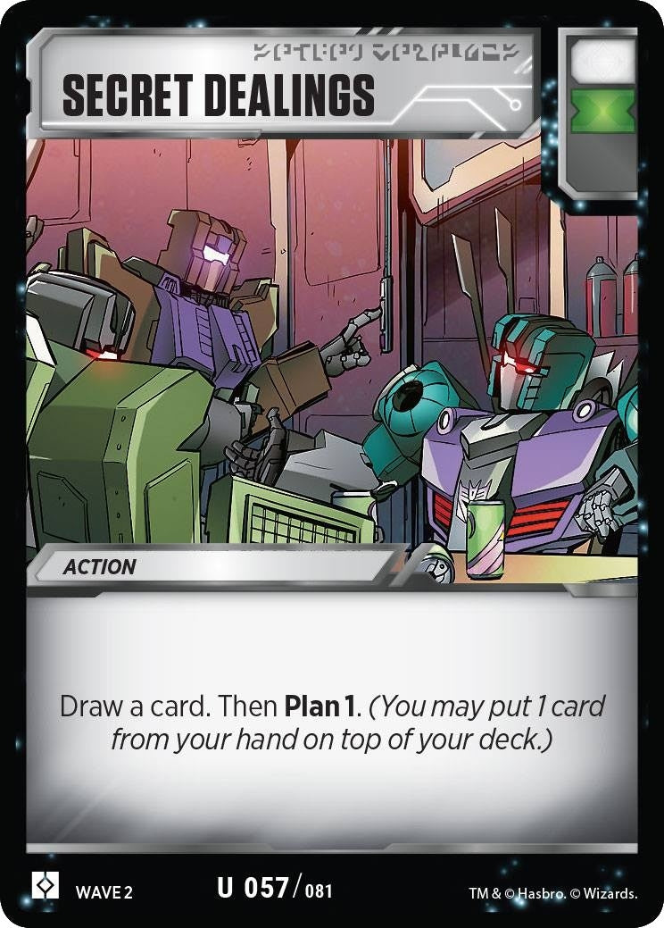 Secret Dealings (57) [TRW2] - Transformers TCG Single