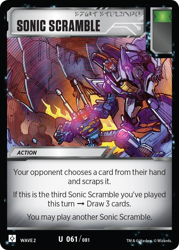 Sonic Scramble (61) [TRW2] - Transformers TCG Single