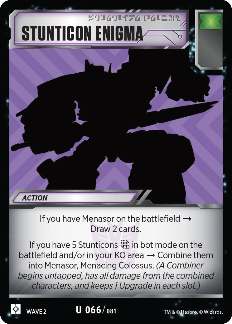 Stunticon Enigma (66) [TRW2] - Transformers TCG Single