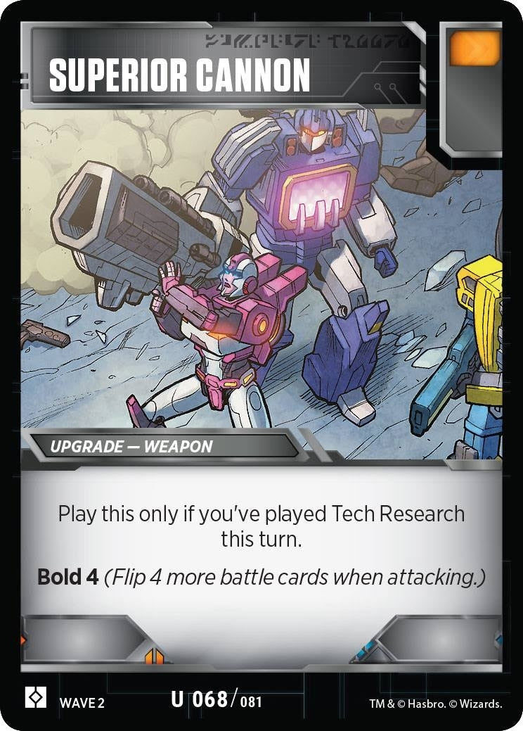 Superior Cannon (68) [TRW2] - Transformers TCG Single