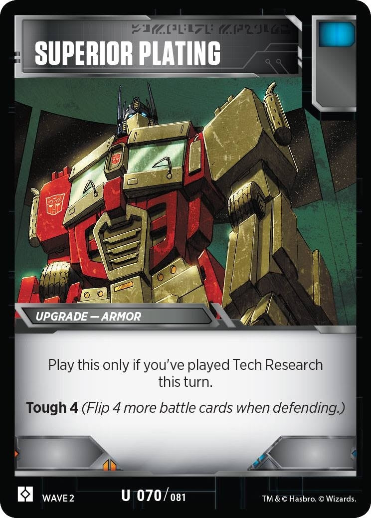 Superior Plating (70) [TRW2] - Transformers TCG Single