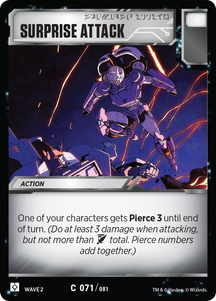 Surprise Attack (71) [TRW2] - Transformers TCG Single