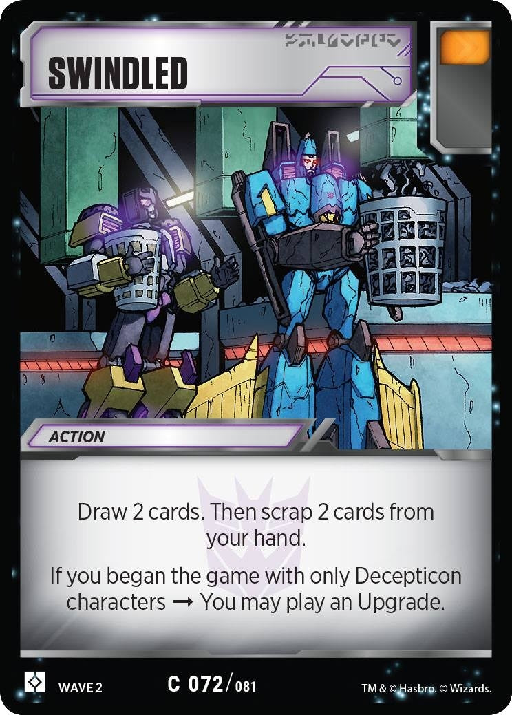 Swindled (72) [TRW2] - Transformers TCG Single