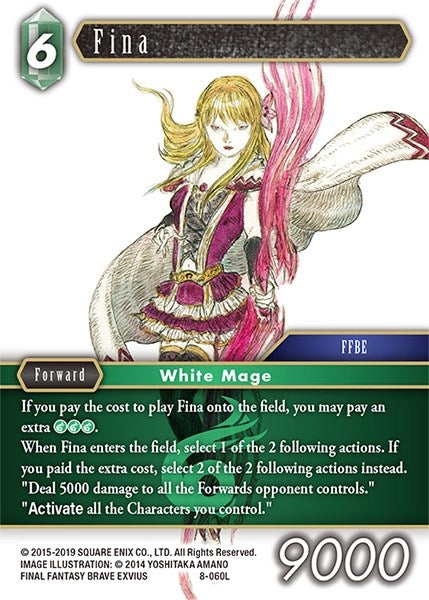 Fina (Legend) (8) [OP8] - Final Fantasy TCG Single