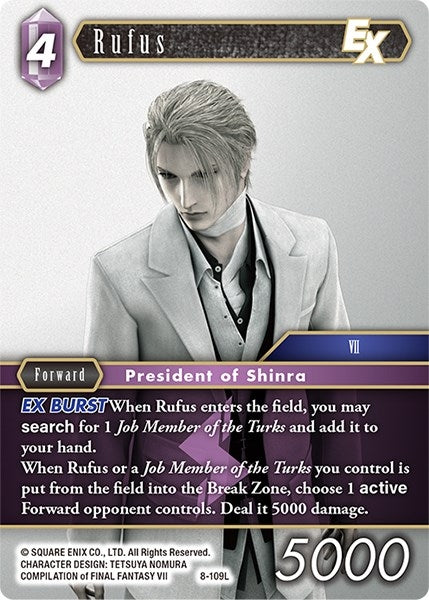 Rufus EX (8) [OP8] - Final Fantasy TCG Single
