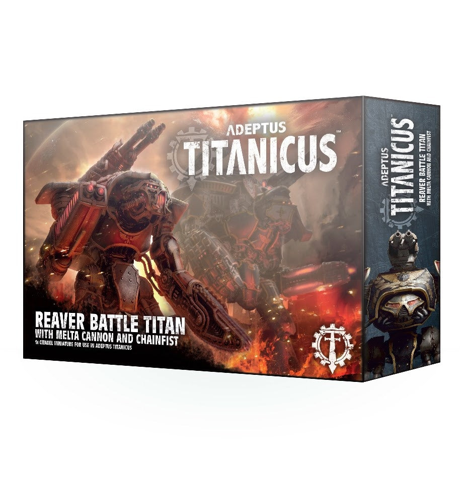 Warhammer: 40K - Adeptus Titanicus - Reaver Battle titan w/ Metal Cannon and Chainfist [PLAS] - Warhammer Box Sets