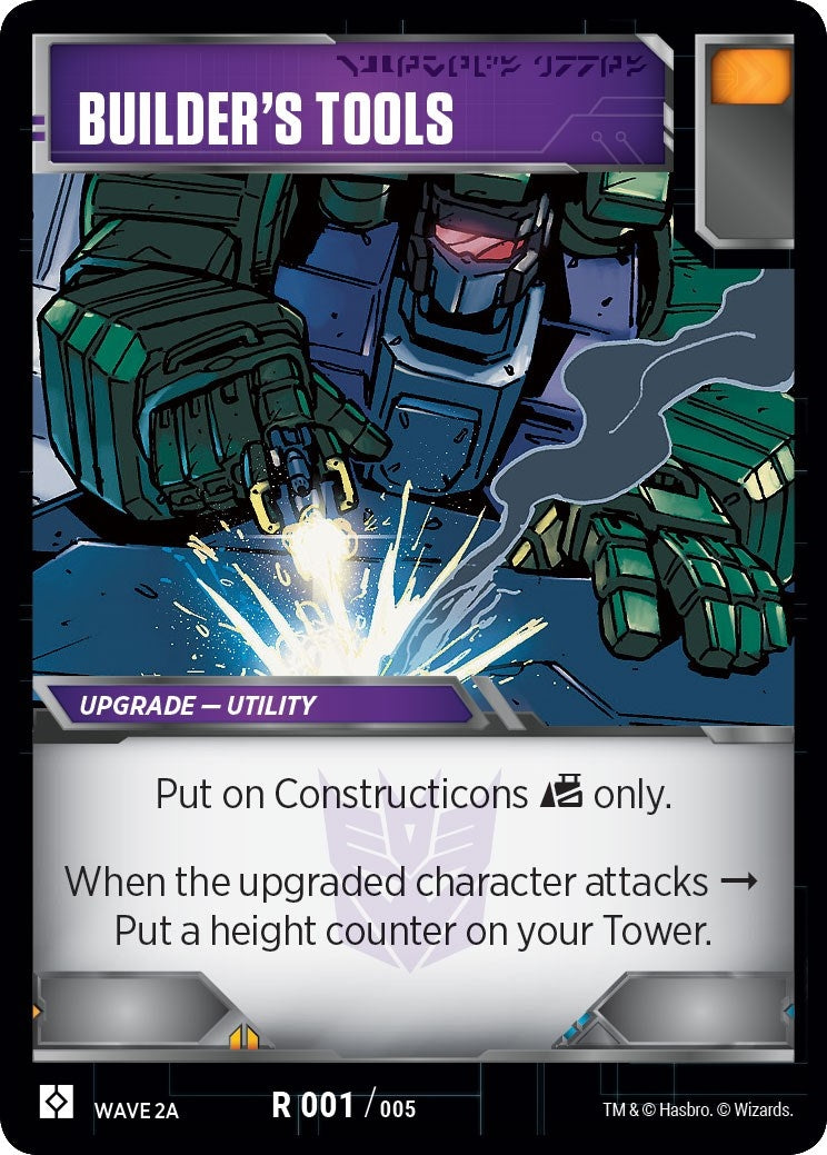 Builder’s Tools (Wave 2A - Devastator) (1) [TRW2] - Transformers TCG Single