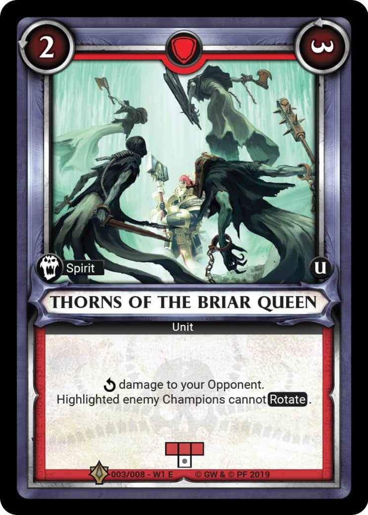 Thorns of the Briar Queen (Unclaimed) (WHAOSWCP) - Warhammer Age of Sigmar Champions TCG Single