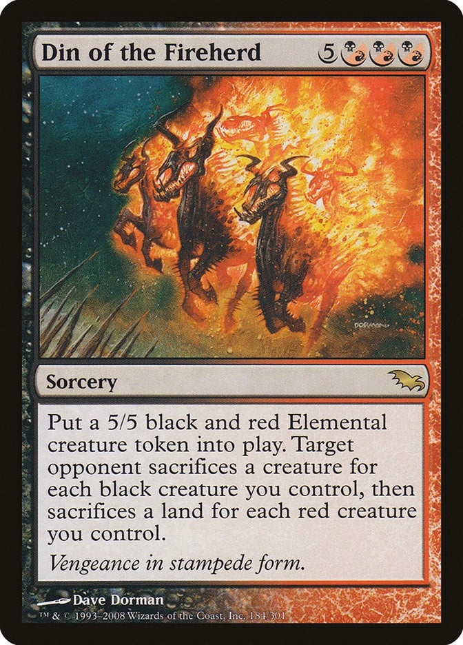 Din of the Fireherd (184) [SHM] - MTG Single