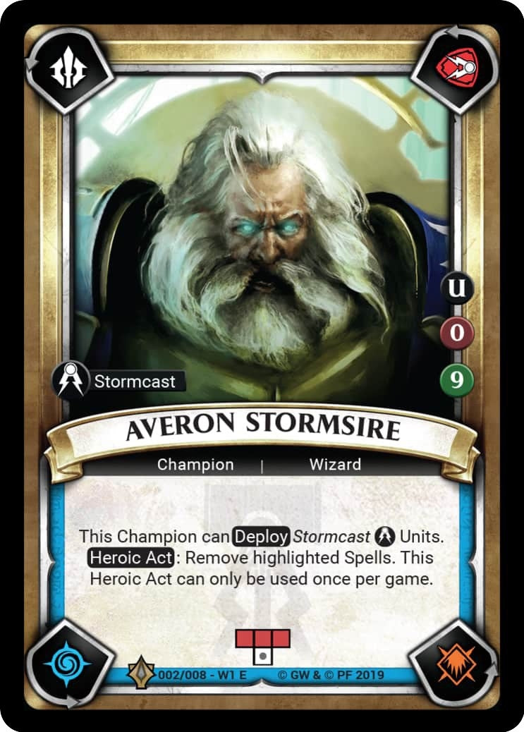 Averon Stormsire (Unclaimed) (WHAOSWCP) - Warhammer Age of Sigmar Champions TCG Single